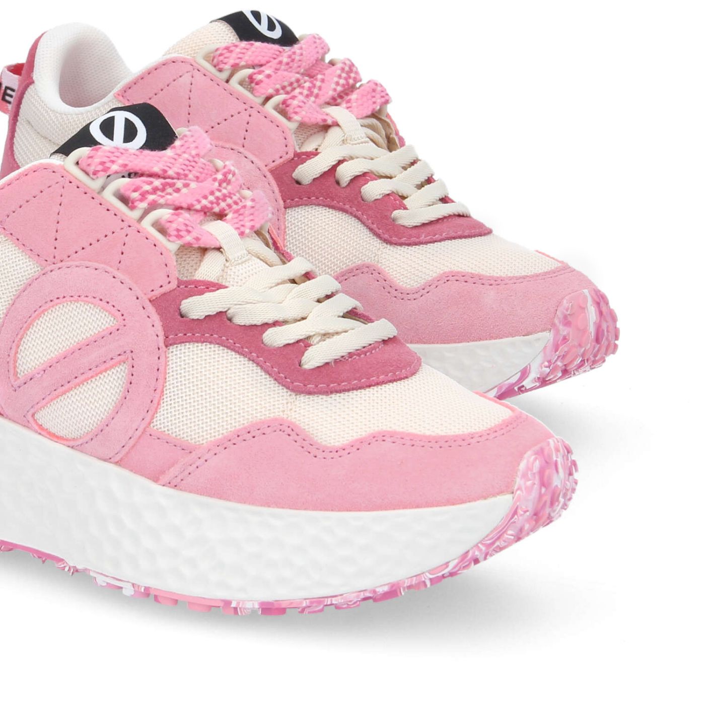 CARTER ICE CREAM - SUEDE/KNIT/SUED - ROSA/BIANCO SPORCO